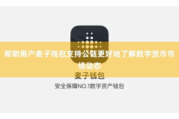 帮助用户麦子钱包支持公链更好地了解数字货币市场动态